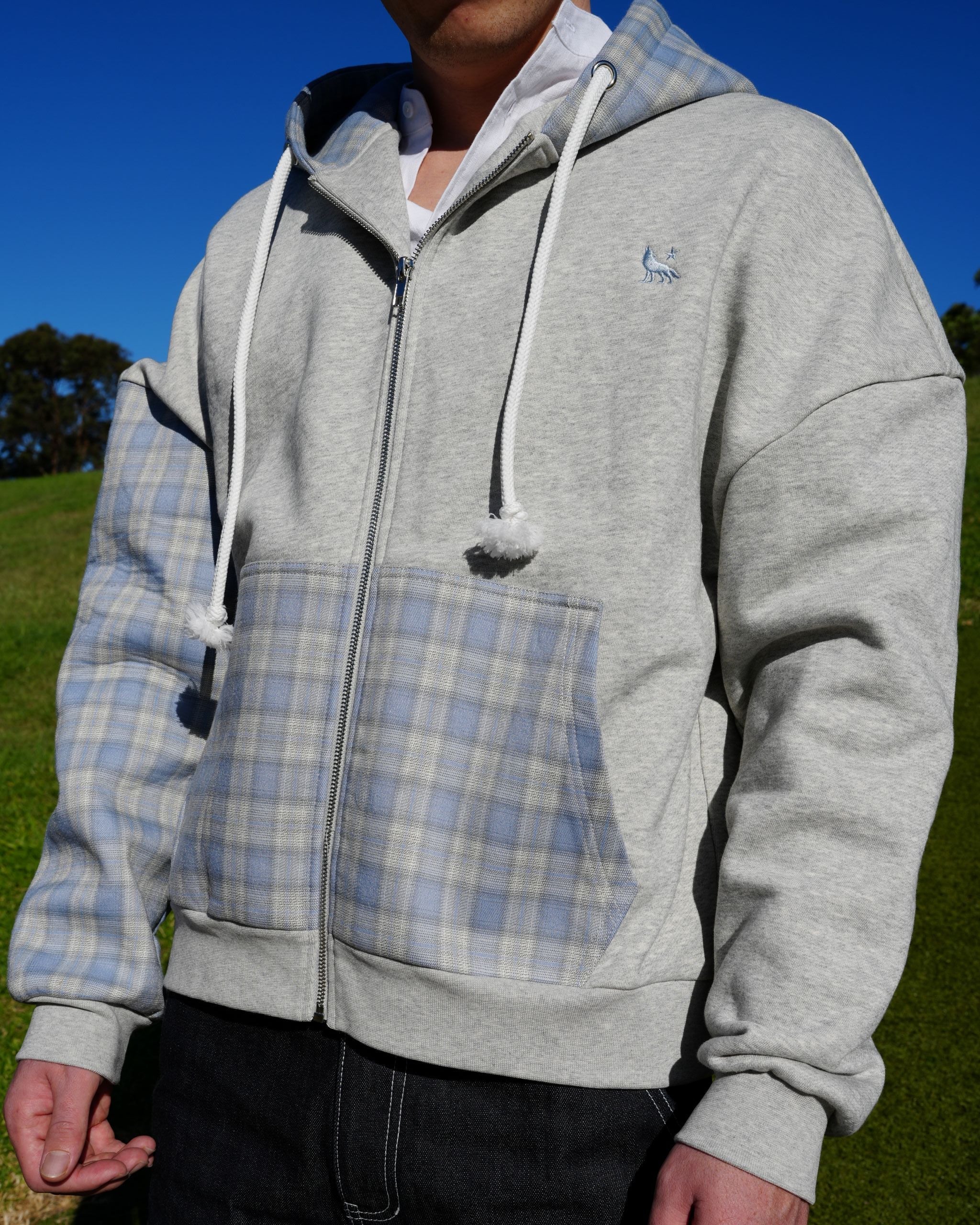 ALPHA POLARIS Boxy Dropped‑Shoulder Hoodie