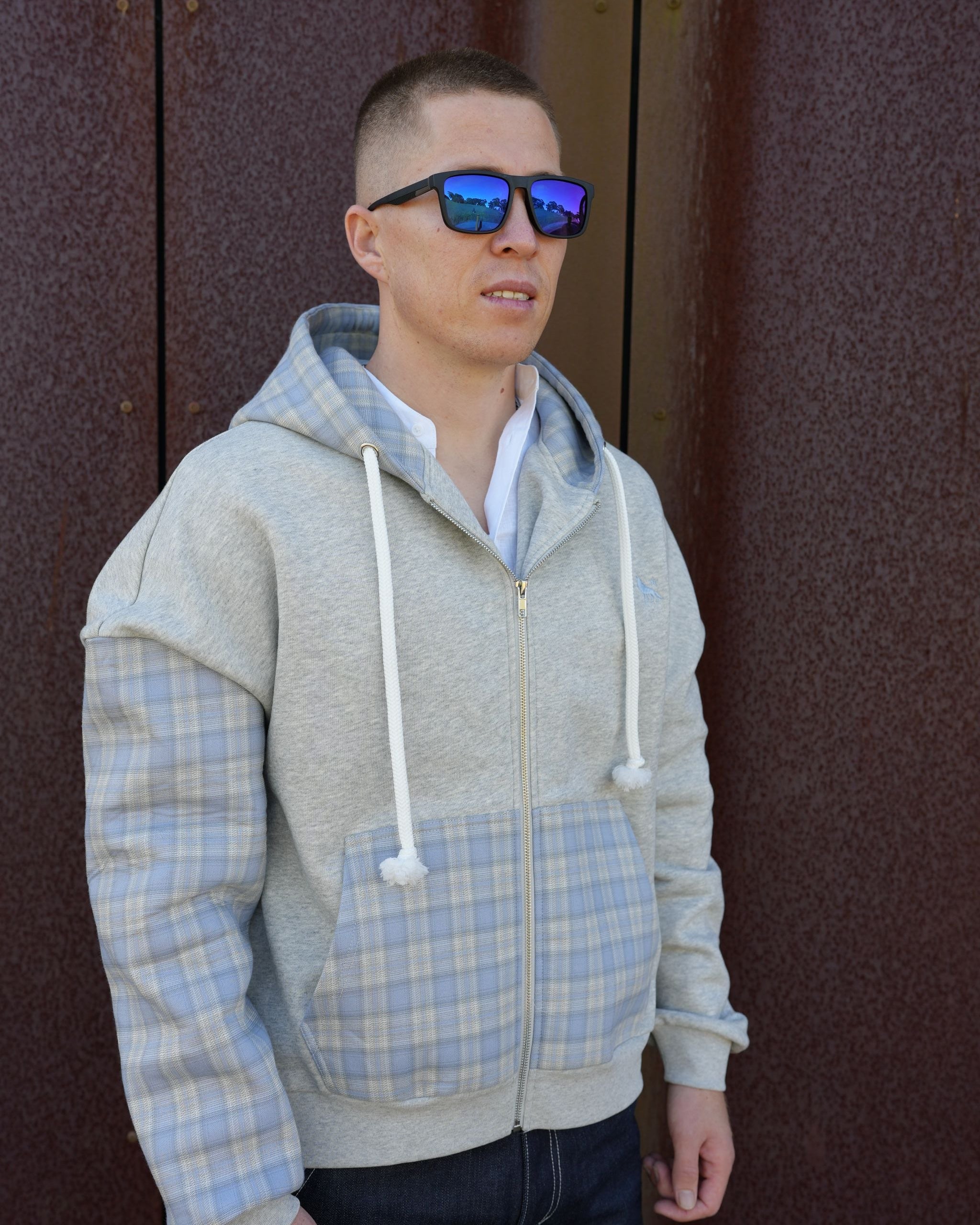 ALPHA POLARIS Boxy Dropped‑Shoulder Hoodie