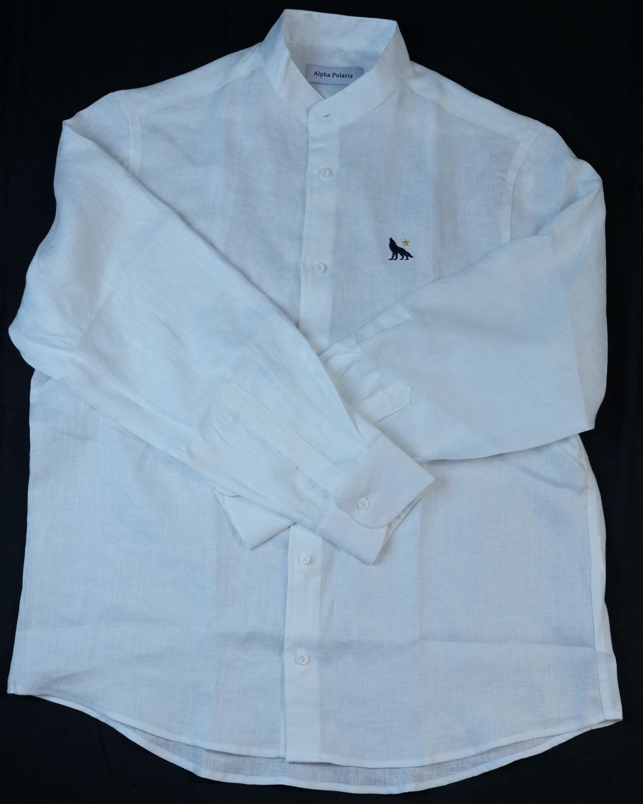 ALPHA POLARIS Pure Linen Shirt — Loose Fit