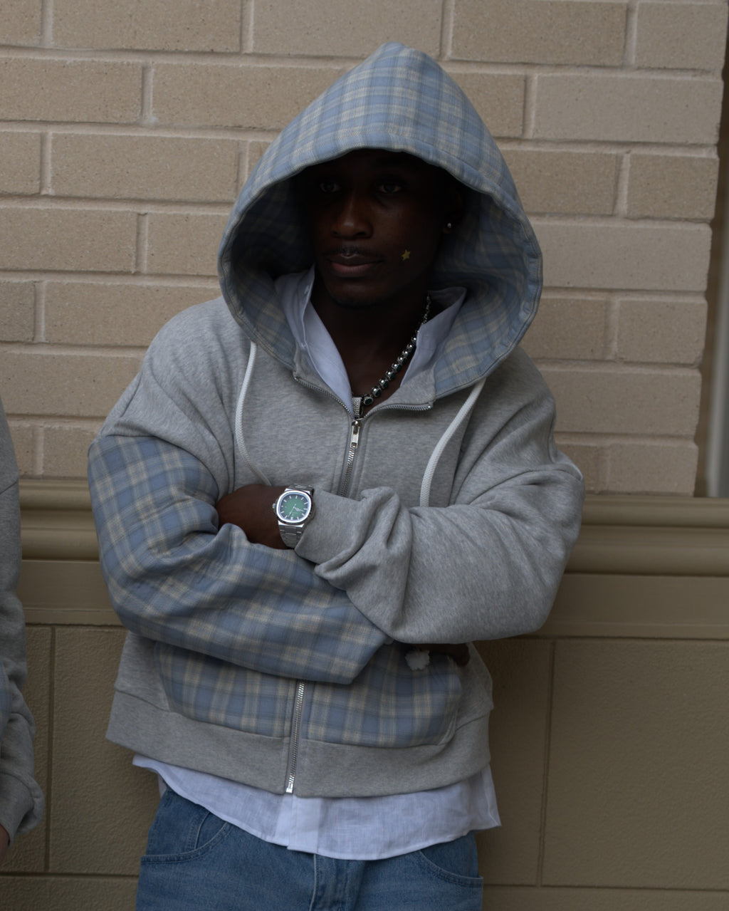 ALPHA POLARIS Boxy Dropped‑Shoulder Hoodie
