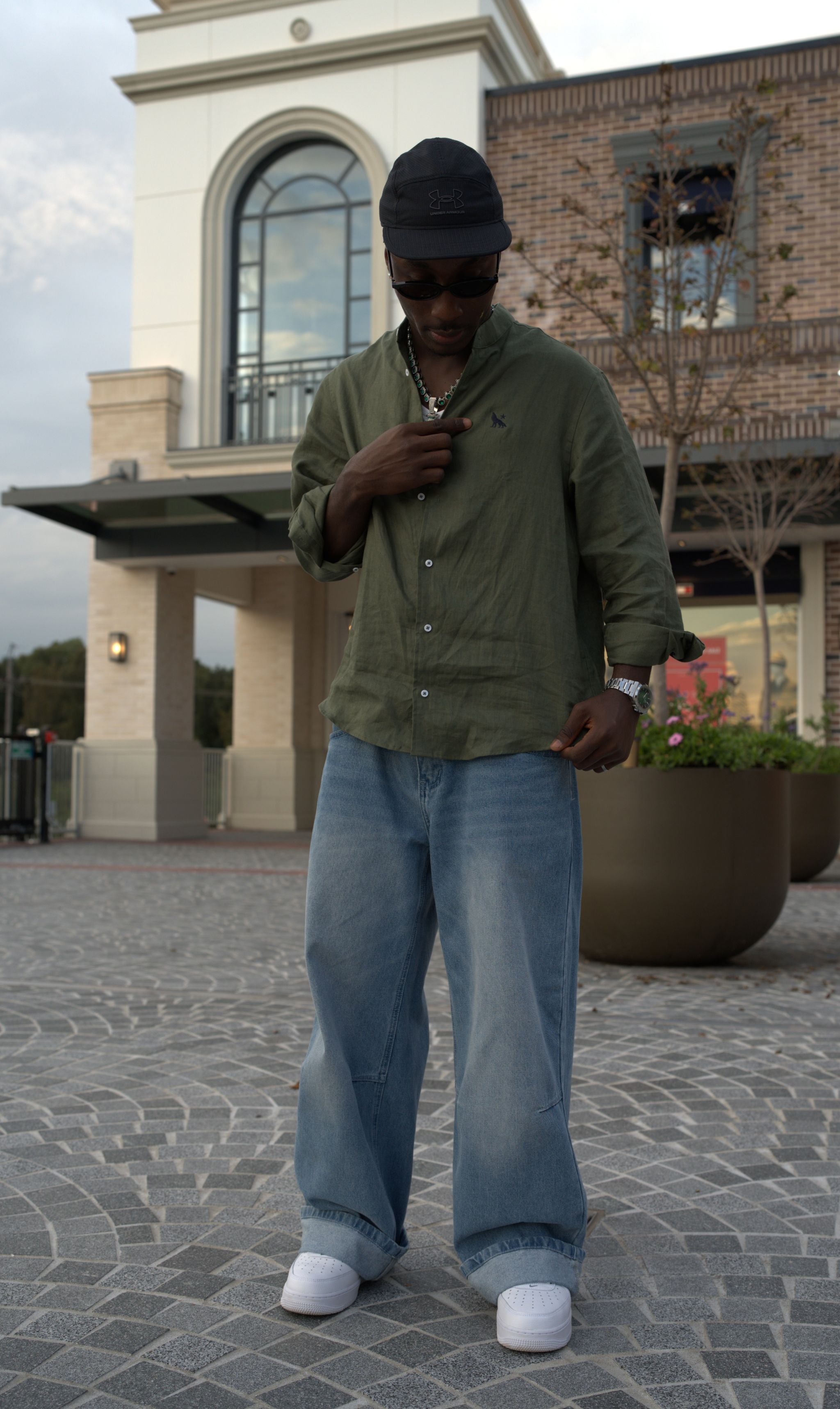 ALPHA POLARIS Pure Linen Shirt — Loose Fit