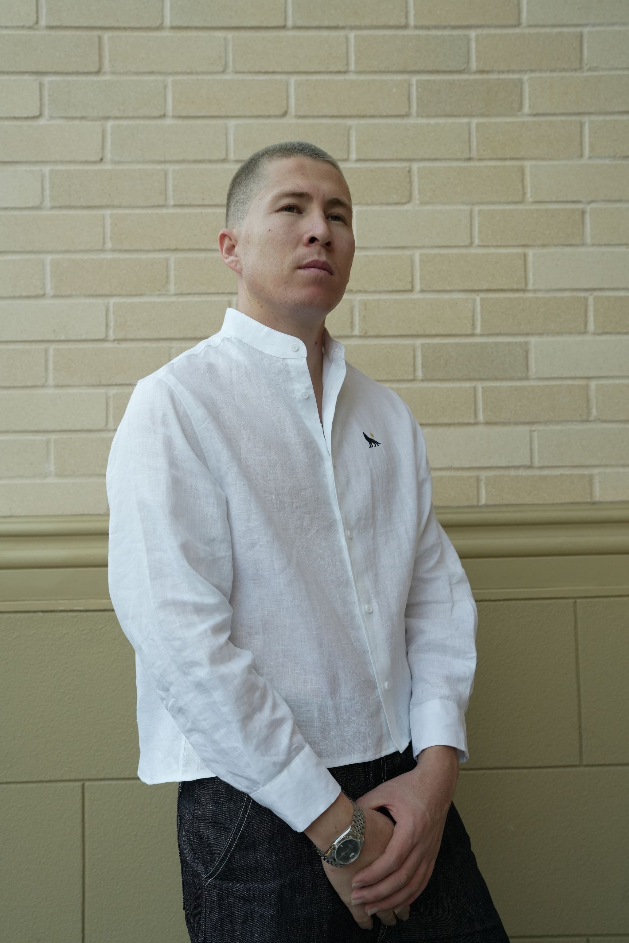 ALPHA POLARIS Pure Linen Shirt — Loose Fit