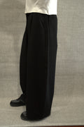 Alpha Polaris Wide-Leg Essential Pants– Black