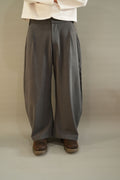 Wide‑Leg Essential Pant – Grey